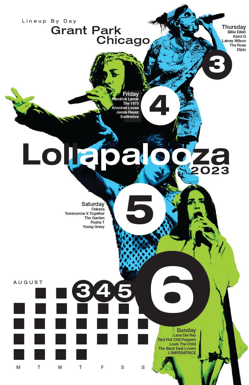 Lollapalooza Calendar