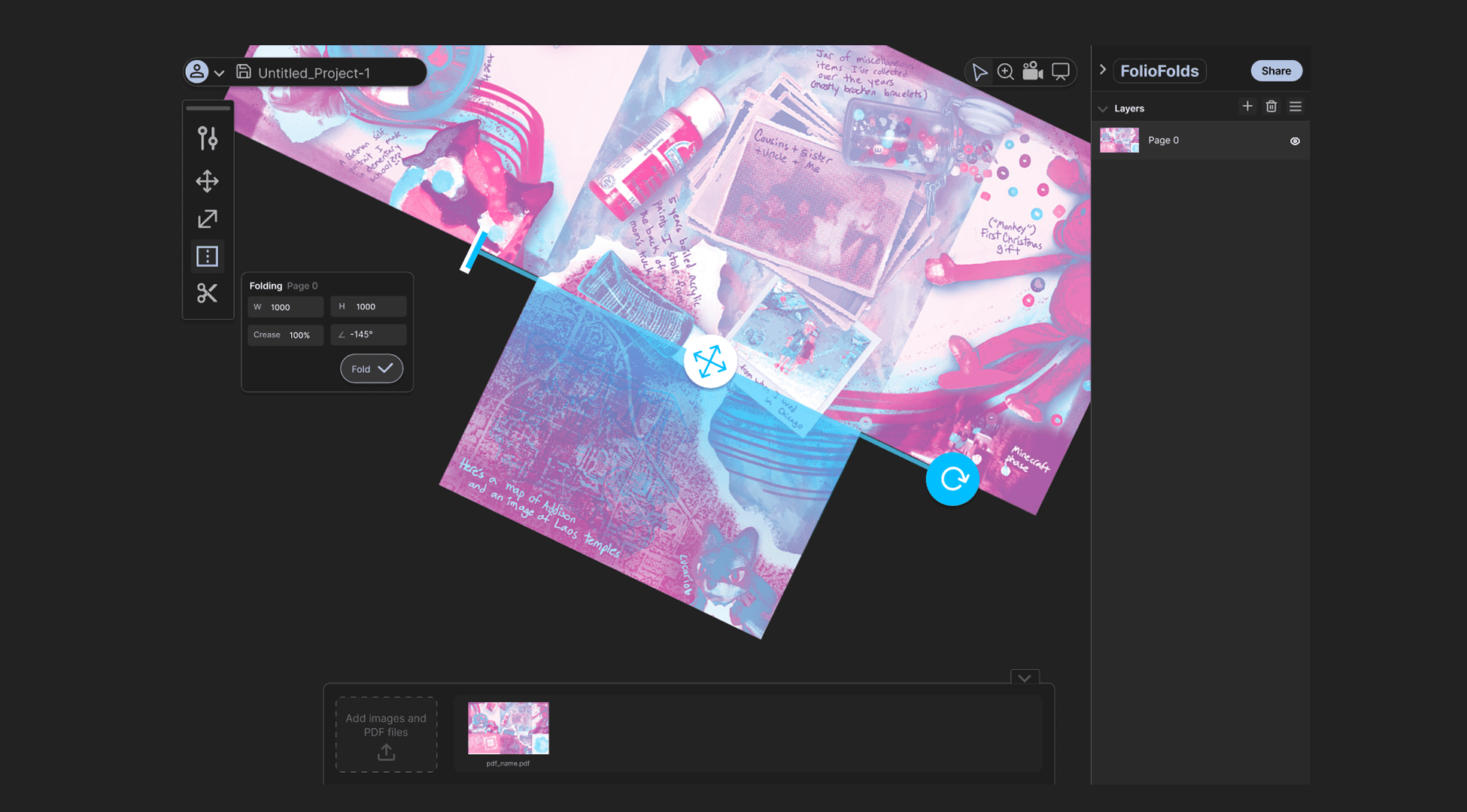 Dynamically Fold your Pages Digitally